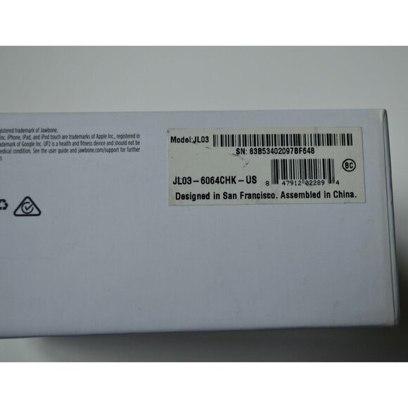 Jawbone Up2 Up 2 Wireless Activity and Sleep Tracker NEW SEALED - Picture 7 of 8